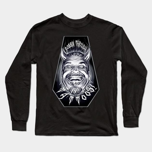 Robbin Thrush Tattoo Art Long Sleeve T-Shirt by Thrush